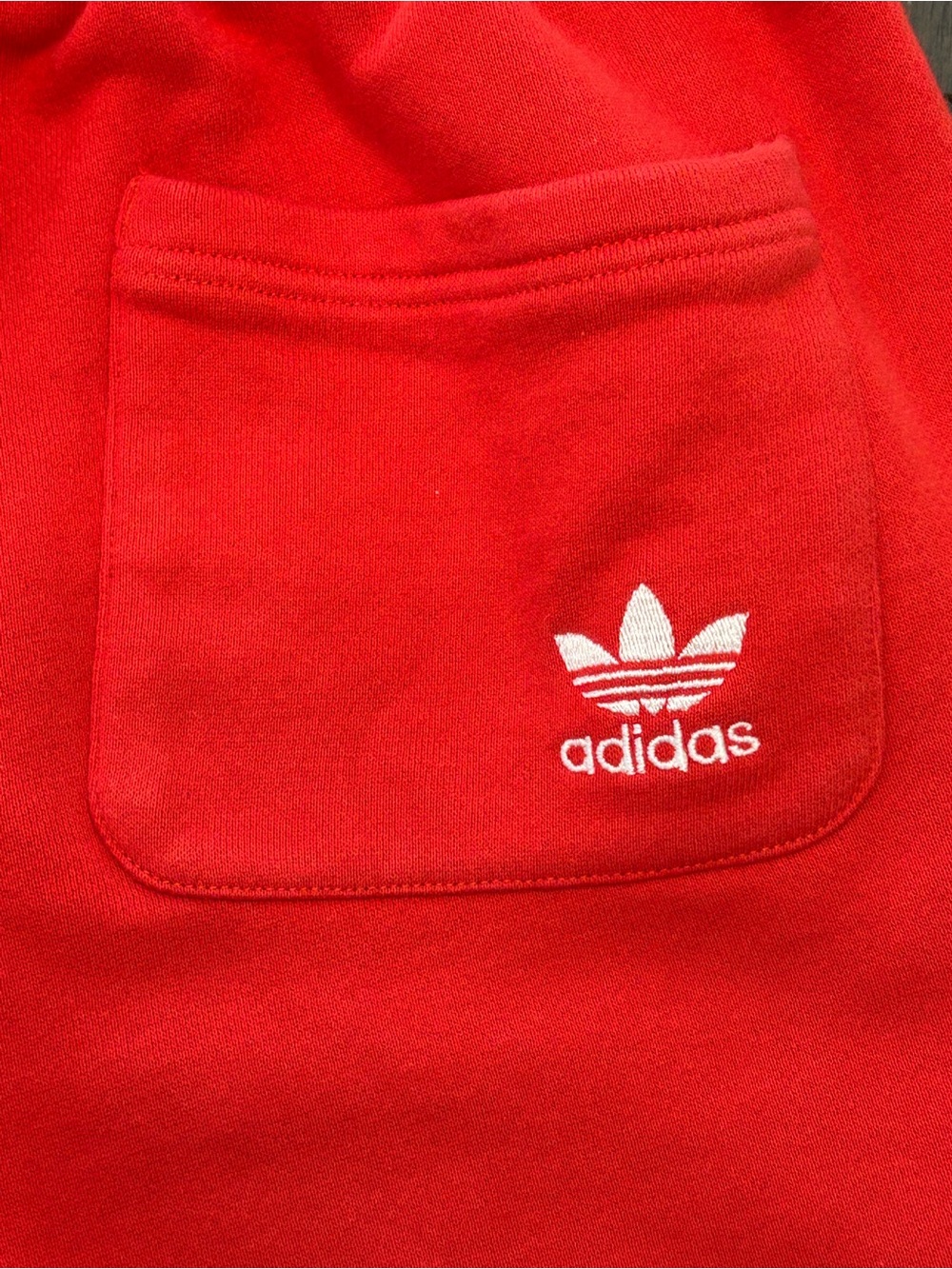 Adidas Originals Big Trefoil Sweatpants Red White Men Joggers FM3759 Size S - Picture 10 of 12